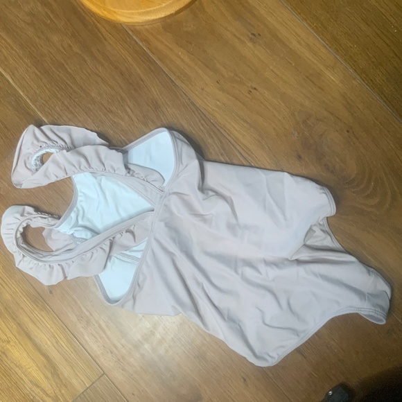 Minnow Dusty Pink Swimsuit with Ruffles - Picture 2 of 6